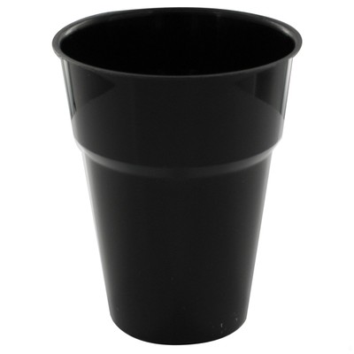 Black Plastic Cups - 285ml Pk25 