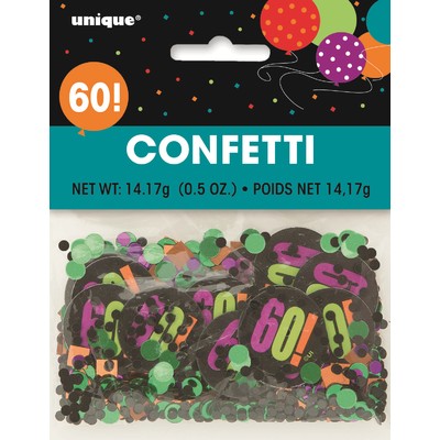 60 Birthday Cheer Confetti (14g) Pk 1
