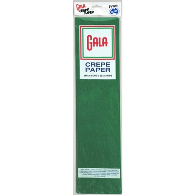 Crepe Paper Gala 240x50cm Emerald Green Pk 1