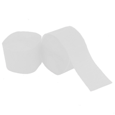 White Crepe Paper Streamers 13m (Pk 4)