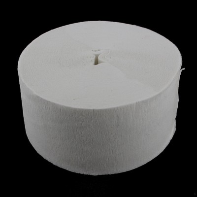 Jumbo White Crepe Paper Streamer - 30m (Pk 1)