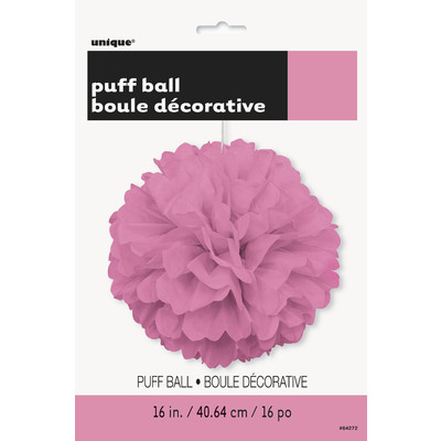 Hot Pink Tissue Paper Pom Poms (40cm) Pk1 