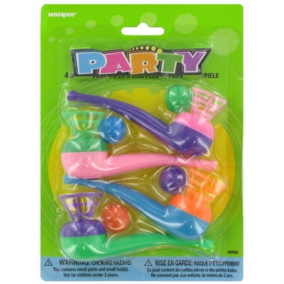 Party Favours - Blowpipes Pk 4 