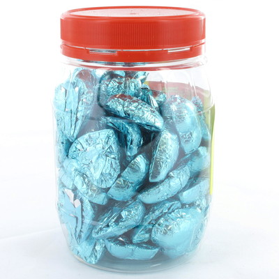 Ice Blue Chocolate Hearts 500g (approx 50 hearts in jar)