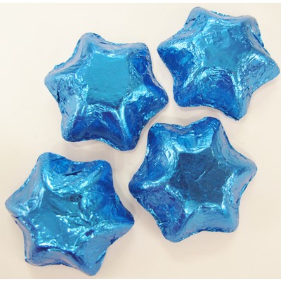 Royal Blue Foil Chocolate Stars 500g (approx 50 pieces)