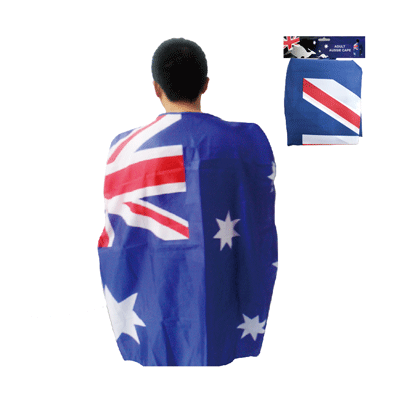 Australian Aussie Flag Adult Cape Costume Pk 1