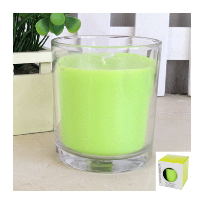 Green Pear Blossom & Jasmine Scented Candle Jar (7cm x 8cm) Pk 10