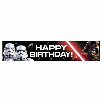 Star Wars Classic Happy Birthday Banner (150x30cm) Pk 1