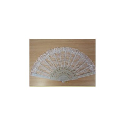 White Lace Fan (23cm) Pk 1