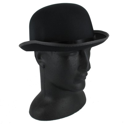 Black Satin Bowler Hat Pk 1 
