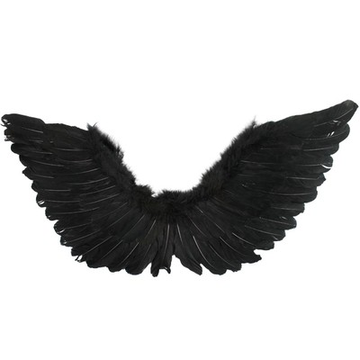 Black Feather Wings (90cm x 50cm) Pk 1