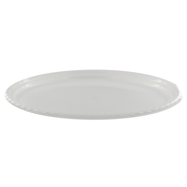White Oval Plastic Plates Large Pk25 eBay