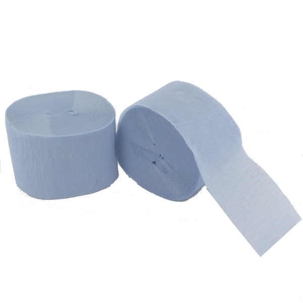 Sky Blue Crepe Paper Streamers (Bulk Pack 24 x 13m) Shop 10,000