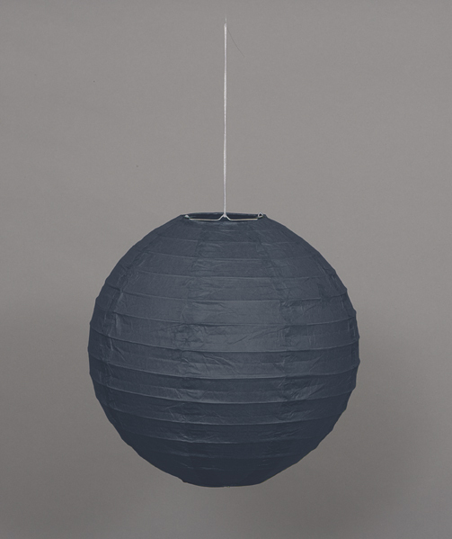 Black Decorative Paper Lantern (25cm) Pk 1