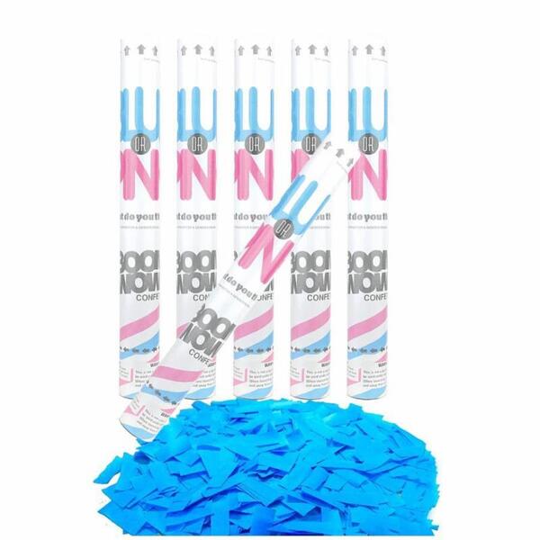 Gender Reveal Boy Blue Confetti Popper Canon 45cm Shop 10,000+ Party