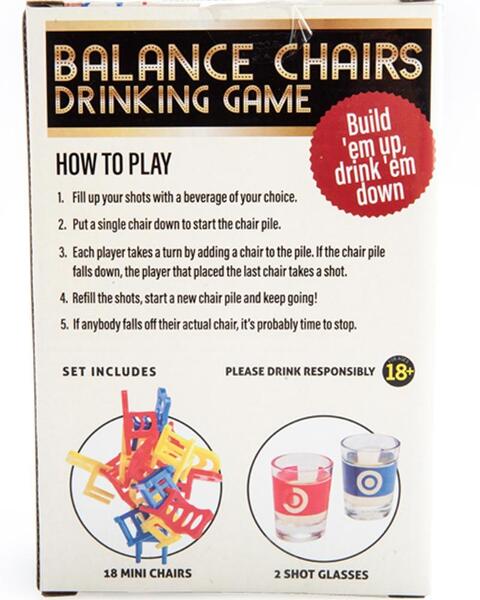 Details about   Balance Chairs Drinking Game show original title 