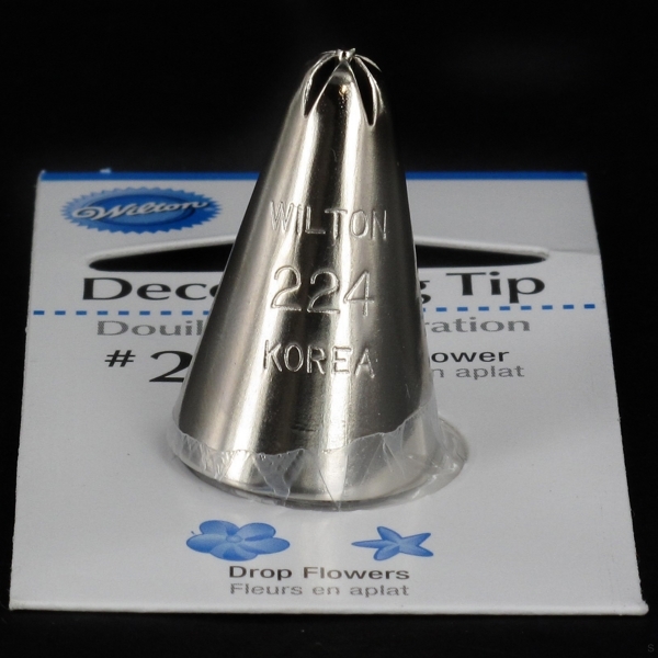 Cake Decorating Carded Drop Flower Tip 224 Pk1 Wilton