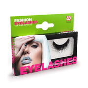 Thick Black False Fake Eyelashes 1 Pair - Adhesive Included 14+ alternative view