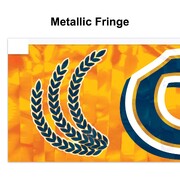 Oktoberfest Metallic Fringe Banner Gold Blue White 152cm alternative view
