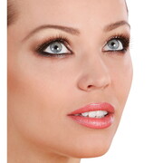 Mixed Short & Long Spikes Black Eyelashes 1 Pair with Adhesive - Halloween Costume alternative view