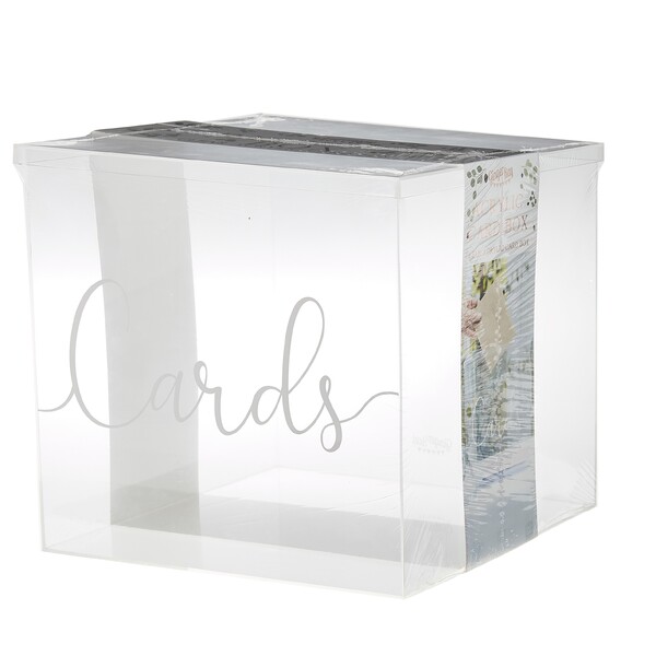 Ginger Ray Clear Acrylic Card Box Wishing Well (24cm) Shop 10,000
