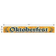 Oktoberfest Metallic Fringe Banner Gold Blue White 152cm alternative view