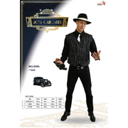Adult 1920's Pinstripe Gangster Vest - Men's X Large 100% Polyester Costume alternative view