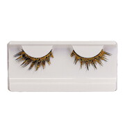 Gold Glitter Fake False Eyelashes 1 Pair - Adhesive Included 14+ alternative view