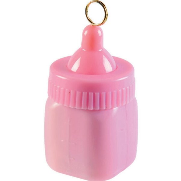 Pink Baby Bottle Balloon Weight - Buy Online - Shindigs.com.au