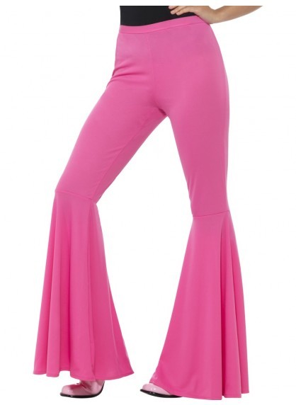 Pink Flared Pants - 60's Costumes - Shindigs.com.au
