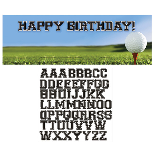 Golf Birthday Banner - Party Banners - Shindigs.com.au