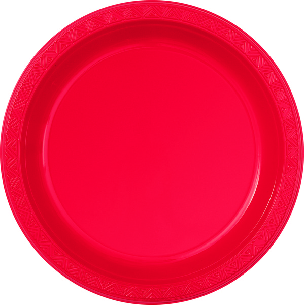 Red Plastic Plates (23cm) Pk 8 Party Plates Buy Online