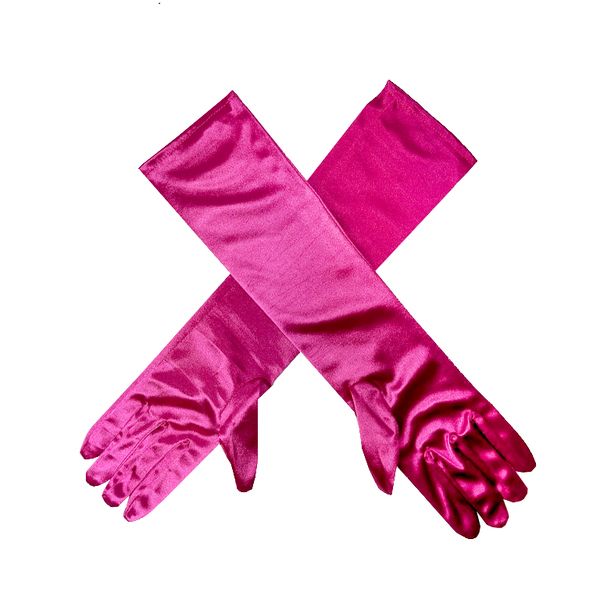 Hot Pink Long Satin Gloves (1 Pair) Shop 10,000+ Party Products