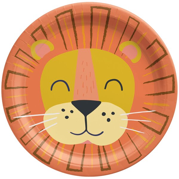 Get Wild Jungle Animal Paper Plate 7in 18cm (Pk 8) Shop 10,000+ Party