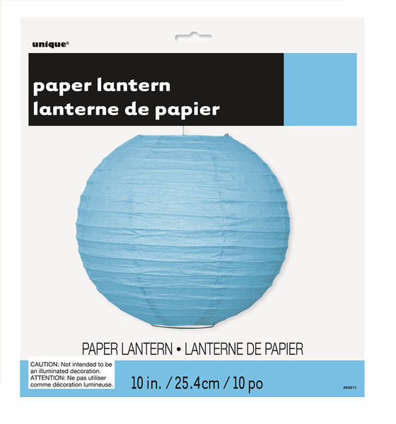 Pale Blue Paper Lantern Pk 1 Paper Lanterns