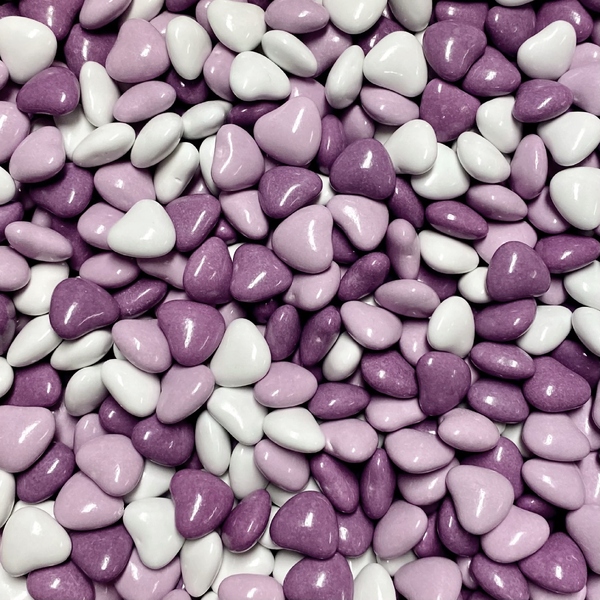 Purple Candy Coated Chocolate Hearts 1kg (Pk 1) | Shop 10,000+ Party ...