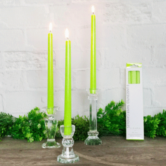 Lime Green Taper Candles Taper Candles