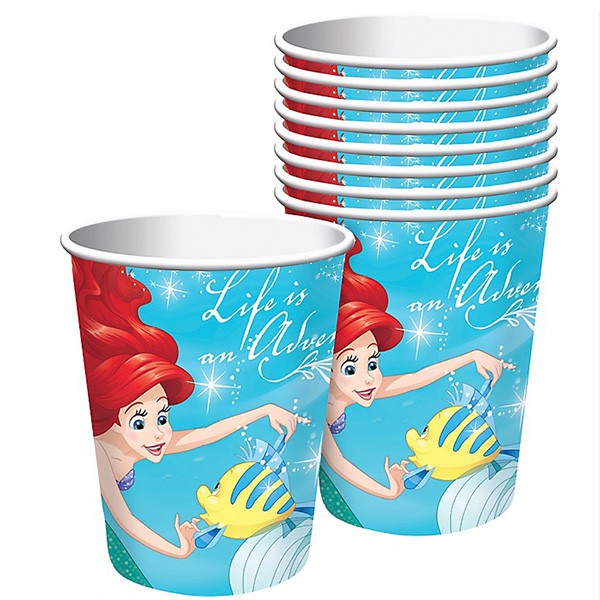 Little Mermaid Cups Party Cups