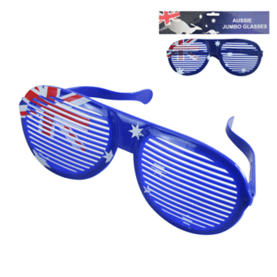 Australia Day Jumbo Glasses Australia Day Supplies