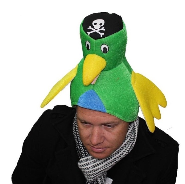 Pirate Parrot Novelty Hat Fancy Dress Hats