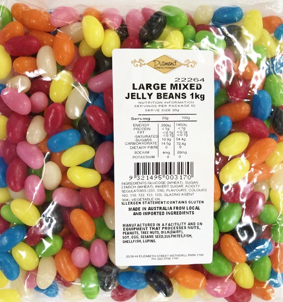 Large Mixed Jelly Beans Lollies 1kg Shop 10,000+ Party Products