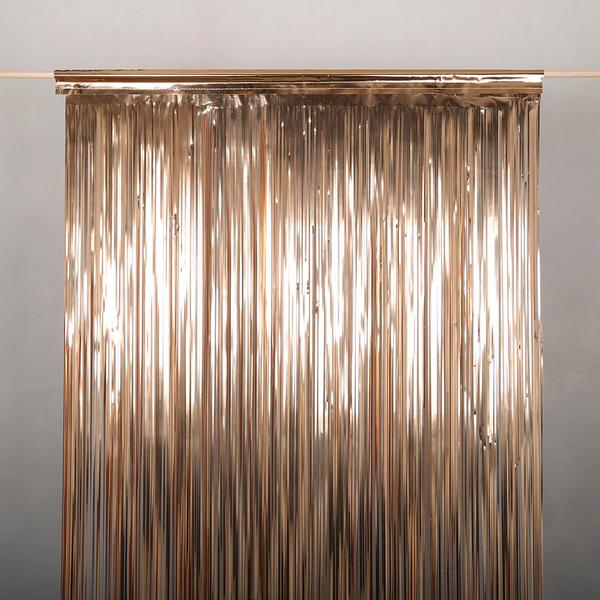 Rose Gold Tinsel Curtain Tinsel Curtains