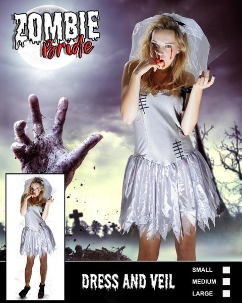 Adult Zombie Bride Costume Halloween Costumes Au