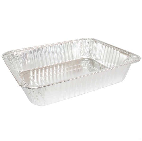Aluminium Foil Roasting Tray Medium Rectangle 360x290x70mm Pk1 N/A