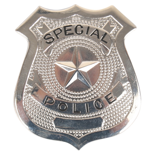 Silver Special Police Shield Badge 