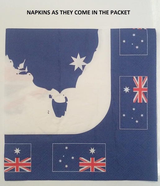 Australian Flag Napkins Australia Day Supplies