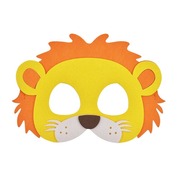 Lion Animal Felt Eye Mask On Elastic Band | Shop 10,000+ Party Products ...
