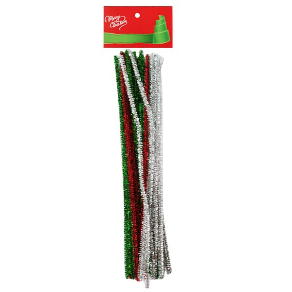 Assorted Metallic Pipe Cleaners 30cm Pk 48 Christmas Buy Online