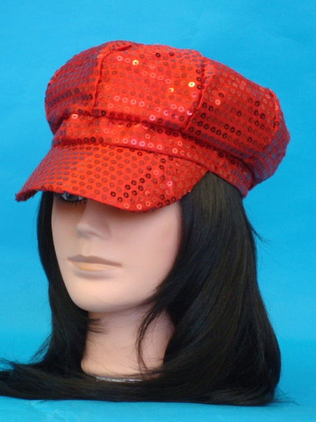 Red Sequin Go Go Hat Pk 1 - Fancy Dress Hats - Buy Online