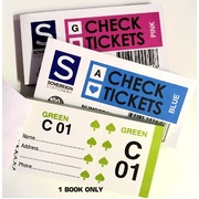 Check Raffle Ticket Book of 100 Tickets (Pk 1)